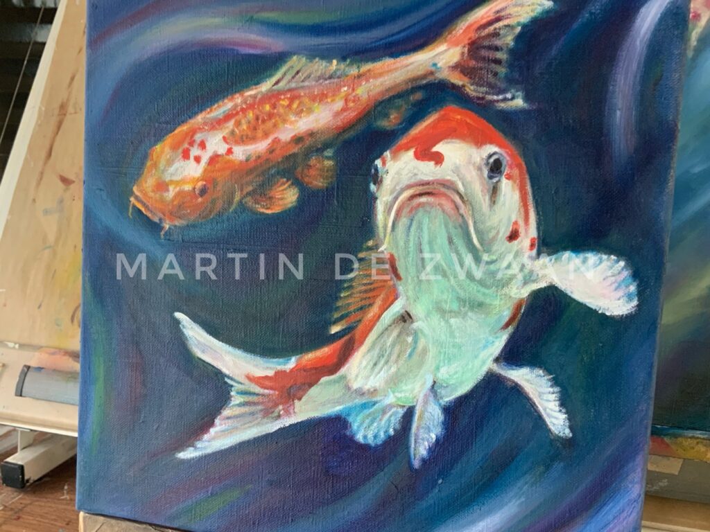 Koi Carp oil on linen 250602